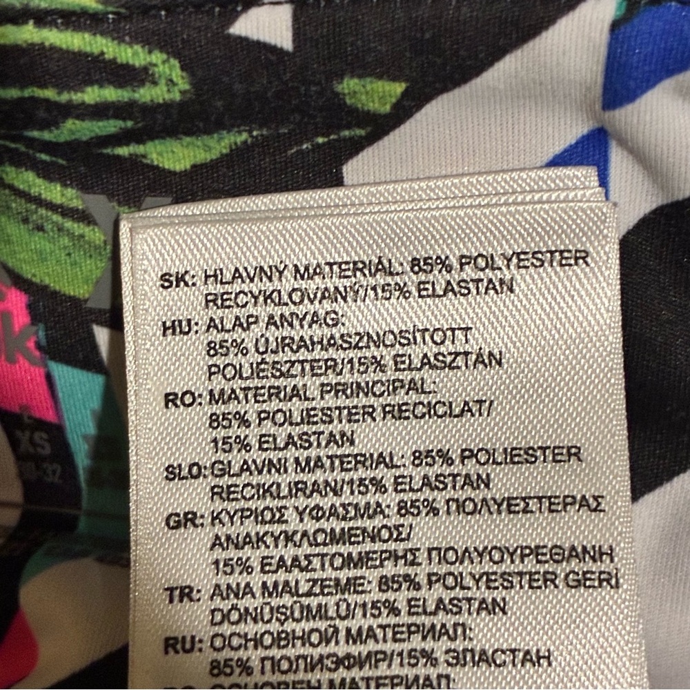 Reebok Sport COMP TIGHT-DIG MAYHEM Colorful Geometric Women's Leggings XS - Picture 9 of 10